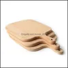 Chopping Blocks Kitchen Beech Cutting Board Home Chop Block Cake Plate Serving Trays Wooden Bread Dish Fruit Sushi Tray Baking Tool Dh6Or