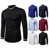 Camisas casuais masculinas Primavera e outono Manga longa Camisa de personalidade Bordado Padrão de bordado de moda de moda coreana Tshirt 230201