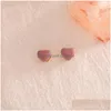 Ear Cuff Fashion Jewelry Cute Pink Heart Earrings S925 Sier Post Gold Plating Unique Design Clip Stud Drop Delivery Dh4Rg