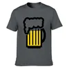 Men's T Shirts Beer Shirt Spring Autumn Outfit O Neck Letter Fitness Cotton Breathable Design