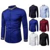 Chemises décontractées pour hommes printemps et automne chemise à manches longues personnalité motif de broderie haut coréen mode Street Designer t-shirt 230201