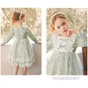 Girl's es To 12 Years and Teen Girls French Style Princess Spring Children Floral Dress Cute Kids Party Clothing #6709