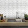 Wall Stickers 3D Mosaic Tiles Sticker Waterproof Heatproof Self Adhesive Wallpaper Peel And Stick Decal For Kitchen Bathroom