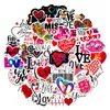 50 PCS Love Love Love I Love You Graffiti Stickers for Diy Luggage Laugh-Skateboard Skateboard Potorcycle Bicycle Dister KL012-267