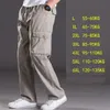 Men's Pants Spring Summer Casual Male Big Size 6XL Multi Pocket Jeans Oversize Overalls Elastic Waist Plus MenMen's Heat22