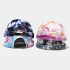 Berets Styres Pained Tieb-Dye Brimless Cap Docker Street Hip-Hop Dome Melon skóra Kobieta Summer Skullies Czapki Skullies