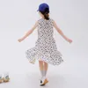 Mädchen Mädchen Ärmelloses Kleid Sommer 2022 Neue Kinder Modische Polka Dot Kleider Kinder Baumwolle Casual Kleidung #6937 0131