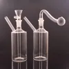 2pcs 10mm femelle verre brûleur à mazout Bong narguilé conduites d'eau avec épais Pyrex Heady Recycler Dab Rig Ashcatcher Bongs avec tuyau de brûleur à mazout mâle