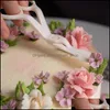 Strumenti per pasticceria da forno Accessori Unghie per torta Set Glassa Modellazione Fiori di rosa Forniture per crema al burro Forbici Consegna a goccia Giardino domestico Dhjqf