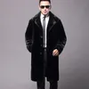 A lã masculina mistura o casaco de pele comprido inverno que quente jaqueta gorda solteira casual breakbreaker masculino masculino masculino 230201