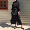 Ethnic Clothing Eid Mubarek Abaya Turkey Hijab Two-piece Muslim Sets Dress Caftan Kaftans Islamic Abayas For Women Musulman Ensembles 230131