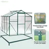 Plantamento de jardim Prefab Folha de inverno PC Greenhouse Kraflo Luxo pequeno robusto policarbonato plástico Casa verde
