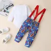 Clothing Sets Spring Auutmn 1st Birthday Boy Clothes Set Gentleman Bodysuit Suspender Pants One Year Old Child 1 Baby