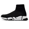 Designer balenciagas strumpor Fritidsskor män herr kvinna glänsande stickad hastighet 2.0 1.0 tränare löpare sneaker socka sko mästare präglade dam Sneakers speeds tossor