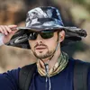 Wide Brim Hats Sun Hat Men's Sunshade Camouflage Summer Outing Fishing Anti-ultraviolet Outdoor Big Eaves Fisherman Women