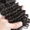 deep wave brazilian human hair bundles band body waves black big wave snake curl material