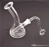 Mini dab rigs bong épais capiteux barboteur bong en verre plate-forme pétrolière bécher tuyau d'eau épais pyrex recycleur de verre bongs avec tuyau de brûleur à mazout en verre