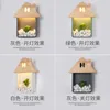 Wall Lamp Nordic Log Cabin LED Sconce Mini Wood Chalet Children Room Balcony Hallway KTV Decorative Light Bedside Lamps