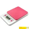 Colore rosa 5kg 5000g 1g Digital Kitchen Food Diet Postal Scale Balance Weight Weighting LED Electronic Mini Home Scales