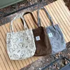 Bolsas de noche Hylhexyr Lindo oso Corduroy Tote Bag Bolsos Bolsos Monedero de hombro con bolsillo interior Compras Comestibles para mujeres Chica