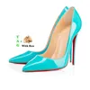 Red Bottoms Heels Designer High Heel Platform Stiletto Peep Tenes Sandalen Luxe Pointy Teen Pumps Women Red Sole 8cm 10 cm 12 cm 12 cm