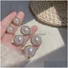 Dangle Chandelier Fashion Jewelry S925 Sier Post Rhinstone Faux Pearl Beads Long Earrings Lady Elegant Stud Drop Delivery Dhwas