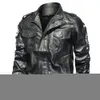Mens Leather Faux Classical Motocycle Jacket Winter Fleece Thick Men Motor Autumn Zipper Male Biker Coat Size 5XL 230131
