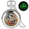 Pocket Watches Classic United States Armee Muster für Frauen Männer Chic Quarz Uhr Retro dünne Kette Geschenk