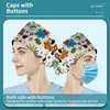 Berets Pet verzorging bureau werk cap zweet-absorberen en ademende scrubs hoeden schoonheid hoed lab verpleegcaps gorro enfermera