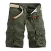 Heren shorts Heren Casual Pure Color Outdoors Pocket Beach Work Trouser Cargo Shorts Pant Loose Work Shorts Baggy Trousber Korte broek G230131