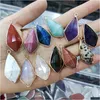 Charms Gold Edge Faceted Natural Crystal Geometry Stone Rose Quartz Pendants Trendy For Jewelry Making Wholesale Drop Delive Dhgarden Dhyho