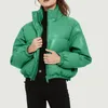 Trench da donna lungo piumino per donna Abbigliamento invernale Giacche Giacca da donna in cotone casual in pelle tinta