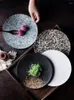 Assiettes Japonais Rétro Céramique Disque Petit Déjeuner Plaque Creative Stripe Steak Commercial Restaurant Vaisselle Maison À Manger