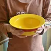 Cuencos One Pieced Luffy Sombrero de paja Cuenco de cerámica Fideos instantáneos Sopa de arroz Esmalte japonés Z7y3