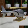 Столы стола Creative Coffee Shop Helicopter Model Decor Retro Random Clock Face Patter