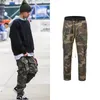 Pantaloni da uomo Camouflage Cargo Uomo Vintage Multitasche Pantaloni con bottoni sul fondo Streetwear Allmatch Militare 230131