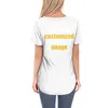 Koszulki damskie Noisydesigns Kobiety T-shirty Tropical Flowers Printed Tops TEE Summer krótkie rękawe koszulę na odzież