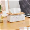 Tissue Boxes Napkins Transparent Napkin Holder Widely Used Pet Toilet Paper Organizer Box For Home Drop Delivery Garden Kitchen Di Dhcf7