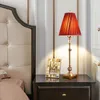 Table Lamps American Pure Copper Lamp Light Luxury Villa El Living Room Study Bedside Retractable Height LED Desk