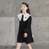 Girl's 6 To 16 Years Kids and Teen Girls Dress New Children A- Line Dresses Cute Embroidered Clothing Patchwork #7193