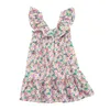 Robe de princesse florale pour filles de 4 à 14 ans, vêtements de plage mignons en coton, nouvelle collection 2022, #6791 0131