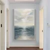 Obrazy ręcznie robione na płótnie obraz olejny dekoracja wnętrza salon morze świt