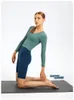 Camicie attive Camicia da yoga a maniche lunghe da fitness da donna sexy Collant elasticizzato Nudo con pettorina V Sport Top Beauty Back Abbigliamento da palestra Corsa