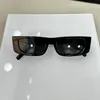 Black Acetate Rectangle Sunglasses for Women Men 553 Sunnies Glasses Sonnenbrille gafa de sol Sun Shades UV400 Eyewear with Box