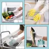 Cleaning Gloves 1 Pair Sile Dishwashing Scrubber Dish Washing Sponge Rubber Cleanings Tools Drop Delivery Home Garden Housekee Organ Dh5Wz