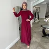Etnische kleding Eid Chiffon Abaya Dubai Kaftan Turkije Islam Moslim Lange maxi -jurk Abayas -jurken voor vrouwen Vestidos Robe longue femme