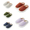 Slippers utune Winter Felt Slippers Mulheres homens internos sapatos para casa