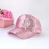 Ball Caps Spring And Summer Women's Baseball Cap Fashion Kpop Sequin Cap Women's Ponytail Baseball Cap Outdoor Simple Sunshade Women's Hat G230201