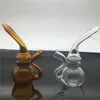 Verre Blunt Bubbler Pipe Dab Rig Plate-forme pétrolière Bong Mini Bong Conduites d'eau Bongs d'eau en verre pour rouleau papier verre cigarette filtre tuyau d'eau