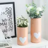 Vasen Kreative herzförmige Vase Keramik Blume Home Dekoration Zubehör Jarrones Decorativos Moderno Kerzenhalter Geschenke